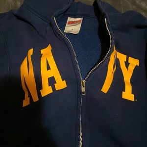 Navy sweat suit
